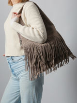 Schoudertas Rodeo Miniprix Beige rodeo F7516-vue-porte